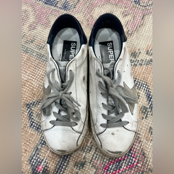 Women's Super-Star with suede star and blue heel tab - Picture 3 of 5